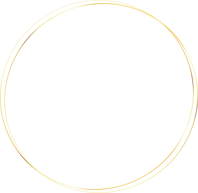 Cercle doré décoratif