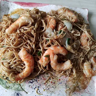 Plat de beignets frits